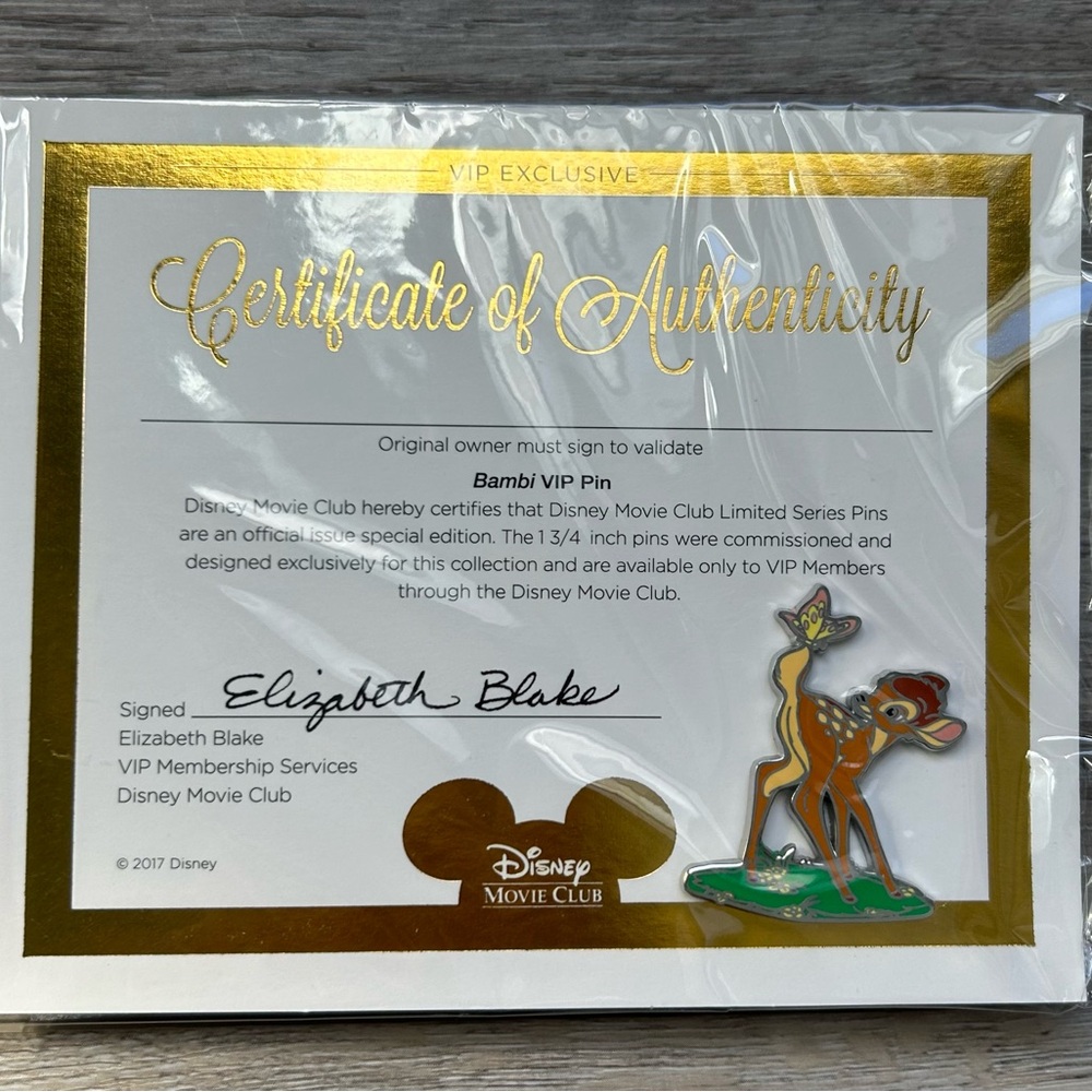 Disney Movie Club Exclusive Bambi VIP Pin
